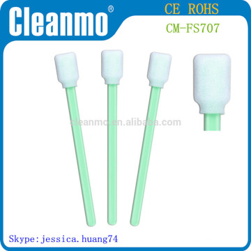 Swabs de limpeza com ponta de espuma com solvente